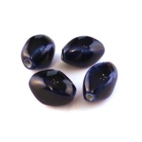 Perle céramique bleu marine