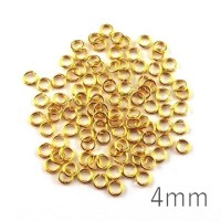 anneaux brisés 4mm dorés