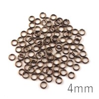 anneaux brisés 4mm gunmetal