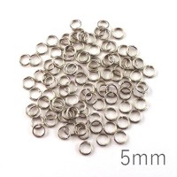 anneaux 5mm vieil argent