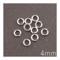 anneaux 4mm argentés