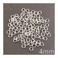 anneaux 4mm argentés