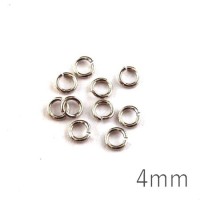 anneaux 4mm vieil argent