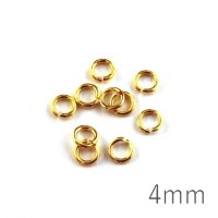 anneaux 4mm dorés