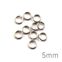 anneaux brisés 5mm vieil argent