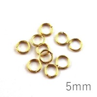 anneaux brisés 5mm dorés
