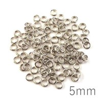 anneaux 5mm épais vieil argent