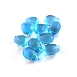Perles gouttes tturquoise