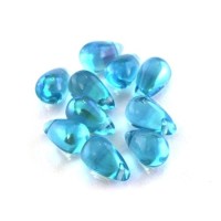 perles gouttes d'eau turquoise AB