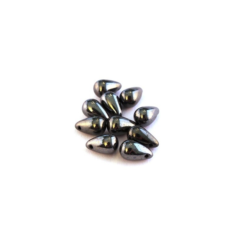 Perle lisse en hématite - France