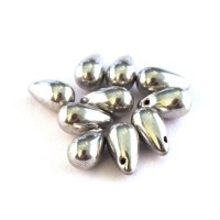 perles gouttes d'eau argent