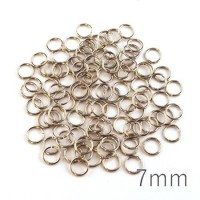anneaux brisés 7mm vieil argent