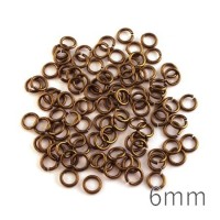 anneaux brisés 6mm bronze