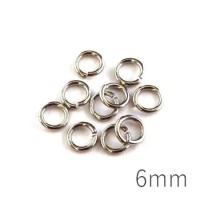 anneaux brisés 6mm vieil argent