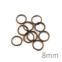anneaux brisés 8mm bronze