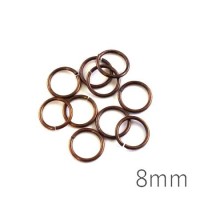 anneaux brisés 8mm bronze