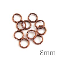anneaux brisés 8mm cuivre