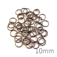 anneaux brisés gunmetal 10mm