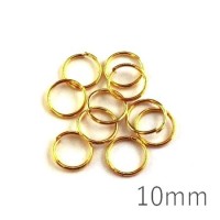 anneaux brisés 10mm dorés