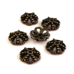 perles coupelles métal