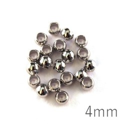 perles à écraser 4 mm vieil argent
