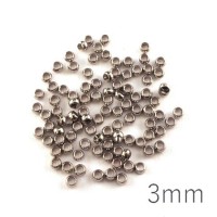 perles à écraser 3 mm vieil argent x200
