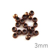 perle à écraser 3 mm cuivre x50