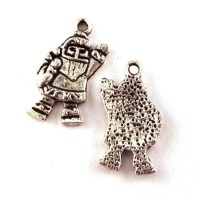 breloque pere noel argent