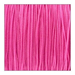 Fil élastique gainé 1mm couleur rose - au mètre