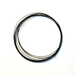 Fil câblé noir pour bijoux