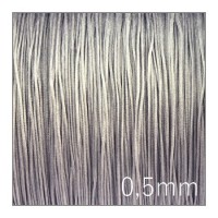 cordon nylon tressé 0,5mm gris