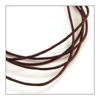 cordon coton ciré 1,2mm marron