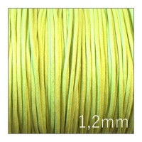 lacet coton ciré jaune acidulé