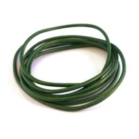 cordon cuir 2mm vert