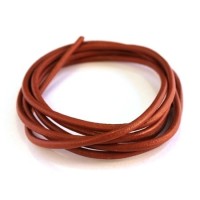 cordon cuir 2mm caramel