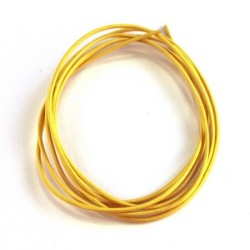 cordon cuir 1mm jonquille