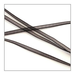 ruban mousseline 3mm noir