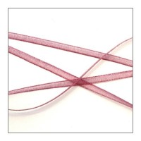 ruban mousseline 3mm vieux rose