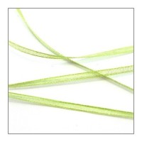 ruban mousseline 3mm vert clair
