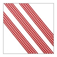 ruban vichy 10mm rouge