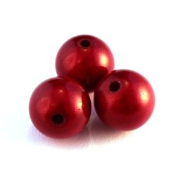 perle magique 14mm rouge x5