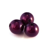Perle magique 12mm violet foncé x6