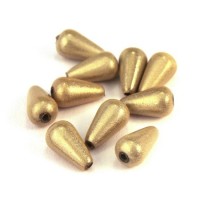 10 perles magiques goutte 10mm ivoire