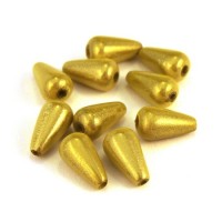 10 perles magiques goutte 10mm vert anis