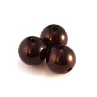 Perle magique 12mm marron x6