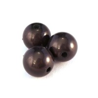 Perle magique 12mm gris noir x6