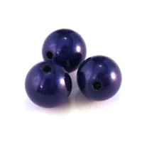 Perle magique 12mm bleu foncé x6