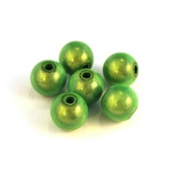 perles magiques 8mm vert absinthe x20