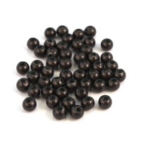 Perles magiques 4mm gris noir x50