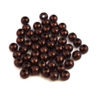 Perles magiques 4mm marron x50